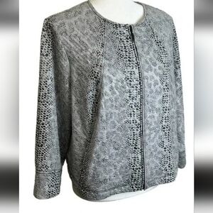 Chico's Gray Textured Blazer